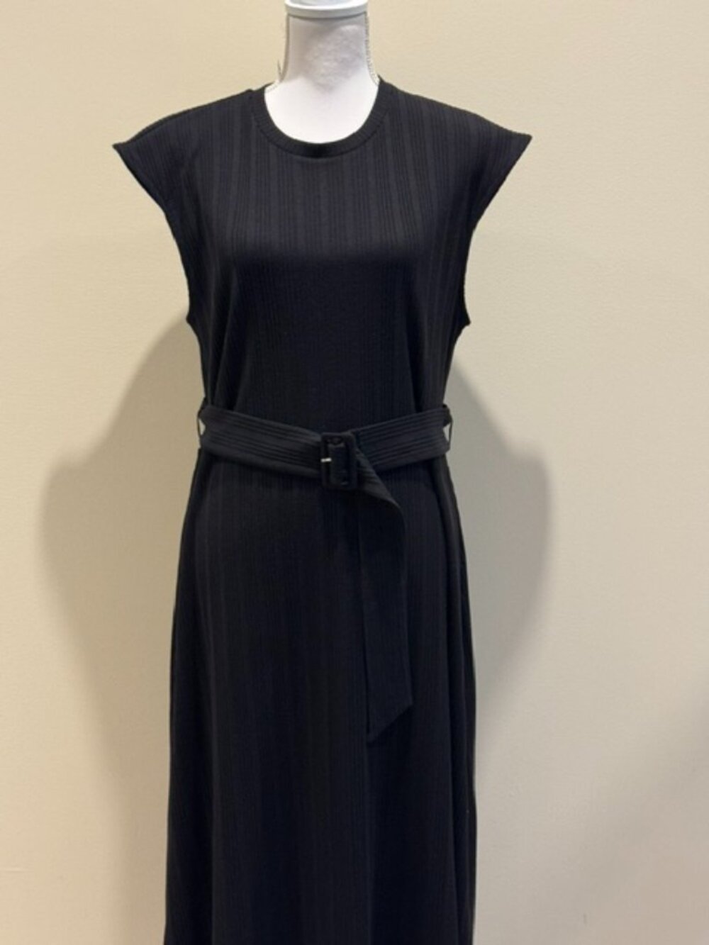 Nine West Black Ribbed Maxi Dress Size XL
